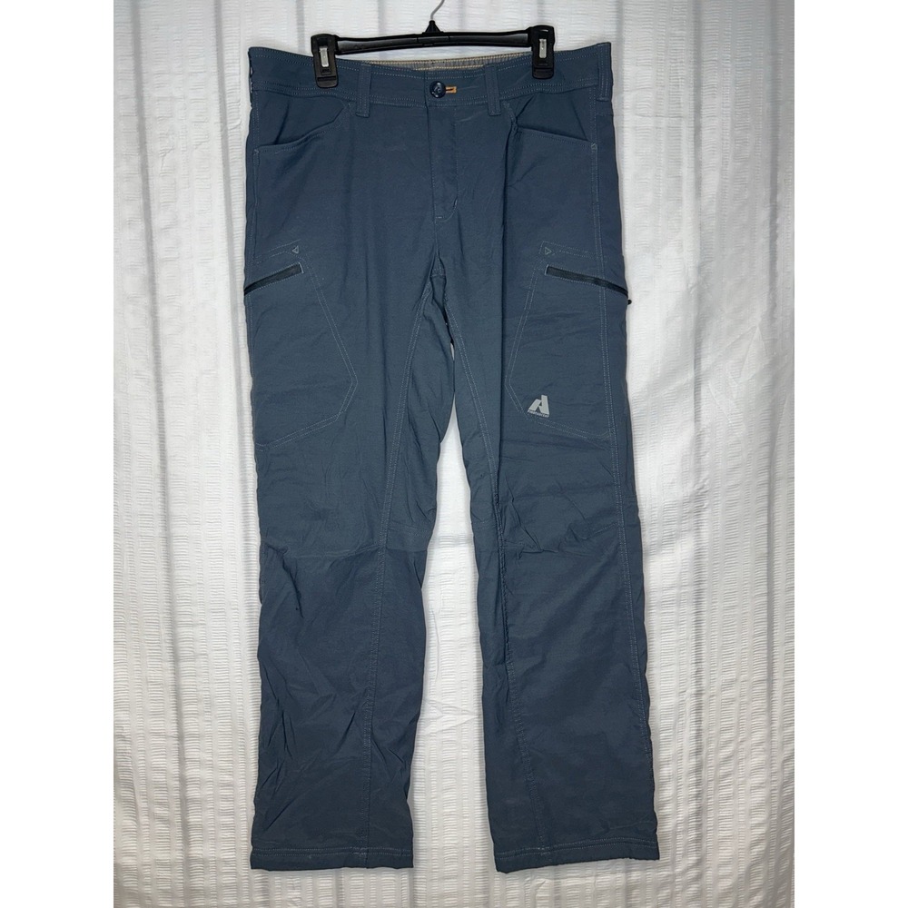Eddie Bauer First Ascent Pants Mens 36x32 Gray Guide Pro Fleece Lined Hiking